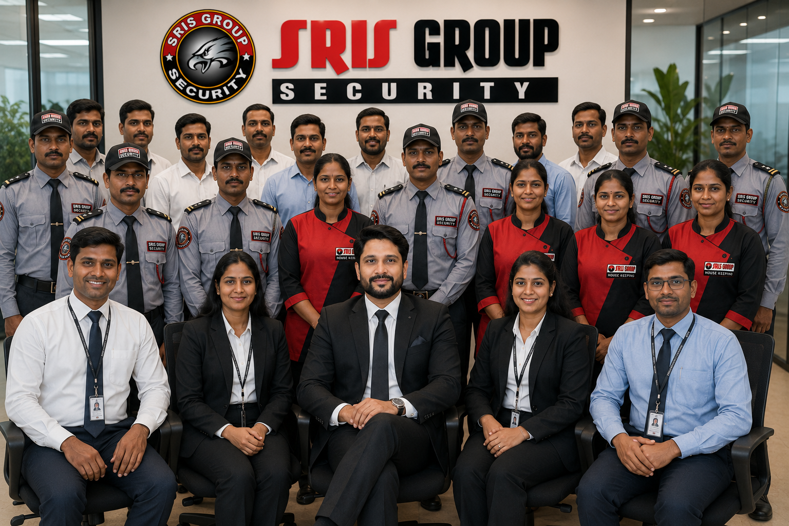 SRIS Group security, housekeeping and management team