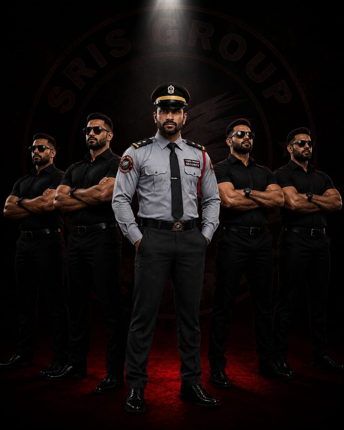 SRIS Group uniformed security officer and team, Visakhapatnam